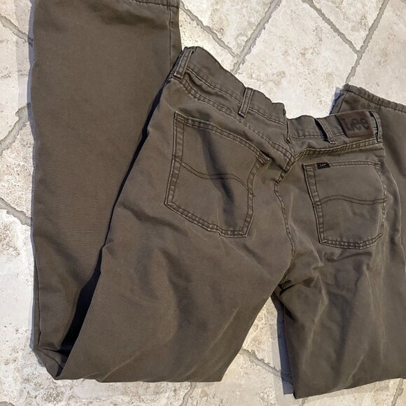 Flannel Lined Jean Lee color Teak - Picture 6 of 6